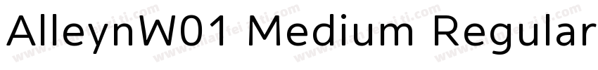 AlleynW01 Medium Regular字体转换